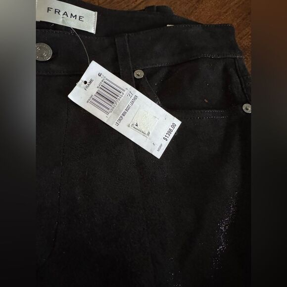 FRAME Le Crop Mini Boot Leather in Black Multi - Picture 6 of 6